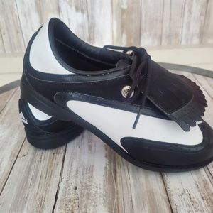 Adidas Black & White Womens Golf Shoes